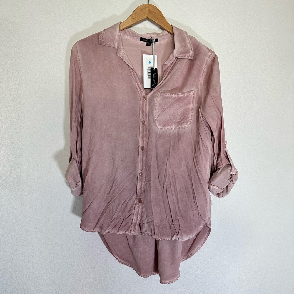 Dusty pink button down